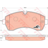 Колодки тормозные дисковые для MERCEDES SPRINTER(906) / VW CRAFTER(2E#,2F#) <b>TRW GDB1696 / 29200</b>