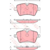 Колодки тормозные дисковые <b>TRW GDB1712 / 23984</b>