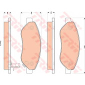 Колодки тормозные дисковые для OPEL CORSA <b>TRW GDB1713 / 24550</b>