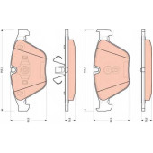 Колодки тормозные дисковые для BMW 3(E90,E91,E92,E93), X1(E84) <b>TRW GDB1729 / 23313</b>