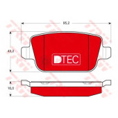Колодки тормозные дисковые для FORD FOCUS(DA#), GALAXY(WA6), KUGA, MONDEO(BA7), S-MAX(WA6) / VOLVO S80(AS), V70(BW,SW), XC70 CROSS COUNTRY, XC70 <b>TRW GDB1732DTE / 24537</b>