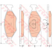 Колодки тормозные дисковые для VW GOL, PARATI, SAVEIRO <b>TRW GDB1776 / 21962</b>