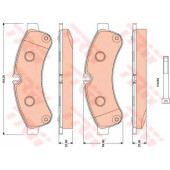 Колодки тормозные дисковые <b>TRW GDB1780 / 29231</b>