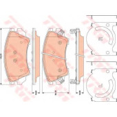 Колодки тормозные дисковые для CHEVROLET CAMARO, MALIBU(V300) / OPEL ASTRA GTC J, ASTRA, CASCADA(W13), INSIGNIA, ZAFIRA(P12) / SAAB 9-5(YS3G) <b>TRW GDB1783 / 24412</b>