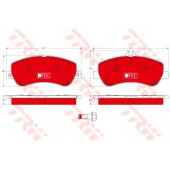 Колодки тормозные дисковые для MERCEDES E(A207,C207), GLK(X204) <b>TRW GDB1798DTE / 24867</b>