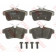 Колодки тормозные дисковые для CITROEN C4(B7), DS4, DS5 / JEEP GRAND CHEROKEE(WK,WK2) / PEUGEOT 3008, 308(4A#,4C#), 5008, 508, RCZ <b>TRW GDB1828 / 24922</b>