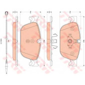 Колодки тормозные дисковые для CITROEN C5(RD#,TD#), C6(TD#), DS4, DS5 / JEEP GRAND CHEROKEE(WK,WK2) / PEUGEOT 308(4A#,4C#), 407(6C#), 508, RCZ <b>TRW GDB1889 / 25069</b>
