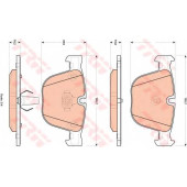Колодки тормозные дисковые для BMW X5(E70,F15,F85), X6(E71,E72,F16,F86) <b>TRW GDB1892 / 23884</b>