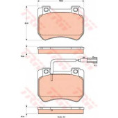 Колодки тормозные дисковые <b>TRW GDB1904 / 24720</b>