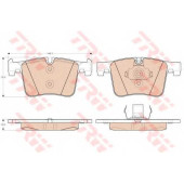 Колодки тормозные дисковые для BMW 1(F20,F21), 2(F22,F23,F87), 3(F30,F31,F34,F35,F80), 4(F32,F33,F36,F82,F83), X3(F25), X4(F26) <b>TRW GDB1942 / 25199</b>