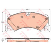 Колодки тормозные дисковые для PORSCHE CAYENNE(92A), PANAMERA(970) / RENAULT THALIA(LB0/1/2#) / VW TOUAREG(7P5) <b>TRW GDB1969 / 24553</b>