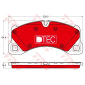 Колодки тормозные дисковые для PORSCHE CAYENNE(92A), PANAMERA(970) / RENAULT THALIA(LB0/1/2#) / VW TOUAREG(7P5) <b>TRW GDB1969DTE / 24553</b>