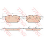 Колодки тормозные дисковые для MERCEDES GL(X166), GLS(X166), M(W166) <b>TRW GDB1970 / 25531</b>