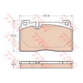 Колодки тормозные дисковые для AUDI A6(4G2, 4G5, 4GC, 4GD, 4GH, 4GJ, C7), A7(4GA, 4GF), Q5(8R) / PORSCHE MACAN(95B) <b>TRW GDB1974 / 25643</b>