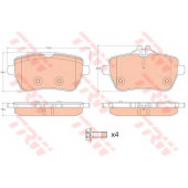 Колодки тормозные дисковые для MERCEDES S(C217,V222,W222,X222), SL(R231) <b>TRW GDB2014 / 25071</b>
