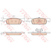 Колодки тормозные дисковые для RENAULT CLIO, LOGAN, SANDERO/STEPWAY, THALIA(LU1/2#), TWINGO <b>TRW GDB2016 / 25702</b>