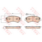 Колодки тормозные дисковые для FIAT DUCATO(250,290) <b>TRW GDB2069 / 24466</b>
