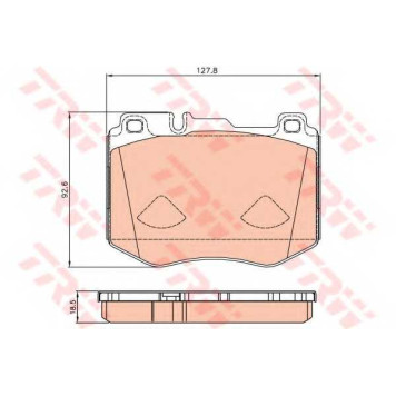 Колодки тормозные дисковые для MERCEDES C(C205,S205,W205), E(W213), GLC(X253) <b>TRW GDB2081 / 22047</b>