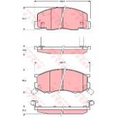 Колодки тормозные дисковые TRW GDB3157