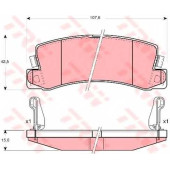 Колодки тормозные дисковые для LEXUS ES, RX / TOYOTA AVENSIS, CALDINA, CAMRY, CARINA E, CARINA, CELICA, CORONA, CURREN, HARRIER, MARK, SCEPTER, WINDOM <b>TRW GDB3164 / 21833</b>
