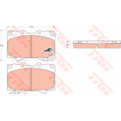 Колодки тормозные дисковые для LEXUS LX / TOYOTA LAND CRUISER 100, LAND CRUISER 90, LAND CRUISER <b>TRW GDB3197 / 23524</b>