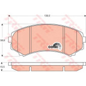 Колодки тормозные дисковые для MAZDA MPV / MITSUBISHI GRANDIS, PAJERO, PROUDIA/DIGNITY <b>TRW GDB3246 / 24066</b>