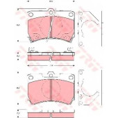 Колодки тормозные дисковые для MAZDA DEMIO(DW) <b>TRW GDB3252 / 21654</b>