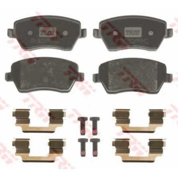 Колодки тормозные дисковые для NISSAN MICRA, NOTE / RENAULT CAPTUR, CLIO, DUSTER, KANGOO Express, KANGOO, LOGAN EXPRESS, LOGAN, MODUS, ZOE <b>TRW GDB3332 / 23973</b>-1