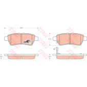 Колодки тормозные дисковые для NISSAN NAVARA(D40), PATHFINDER(R51) <b>TRW GDB3405 / 24240</b>