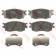 Колодки тормозные дисковые для HYUNDAI ACCENT(MC), i20(PB,PBT) / KIA PRIDE(DA), RIO(JB) <b>TRW GDB3420 / 24317</b>