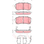 Колодки тормозные дисковые для HYUNDAI ACCENT, i30, ix35, SONATA / KIA CEED, CERATO KOUP, CERATO, PICANTO, PRIDE, PRO CEED, RIO, SHUMA, SPORTAGE <b>TRW GDB3421 / 24320</b>