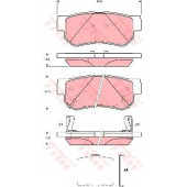 Колодки тормозные дисковые для HYUNDAI GETZ(TB) <b>TRW GDB3432 / 23543</b>