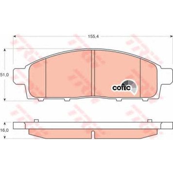 Колодки тормозные дисковые TRW GDB3435