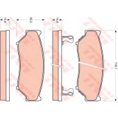 Колодки тормозные дисковые для SUZUKI GRAND VITARA(FT,GT,JT) <b>TRW GDB3436 / 21907</b>