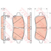 Колодки тормозные дисковые для DAIHATSU COO, MATERIA(M4#), SIRION(M3#), STORIA / FORD FIESTA / MAZDA 2(DE) / SUBARU JUSTY / SUZUKI SWIFT(FZ,NZ) <b>TRW GDB3437 / 24283</b>