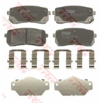Колодки тормозные дисковые для HYUNDAI H-1 Travel(TQ), H-1(TQ), ix55 / KIA CARNIVAL / GRAND CARNIVAL(VQ) <b>TRW GDB3449 / 24599</b>-1