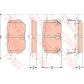 Колодки тормозные дисковые для LEXUS CT / SUBARU TREZIA / TOYOTA AURIS, COROLLA RUMION, COROLLA, IQ, MATRIX, PRIUS, URBAN CRUISER, VERSO S, VIOS/YARIS, YARIS, ZELAS <b>TRW GDB3454 / 24610</b>