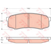 Колодки тормозные дисковые для LEXUS GX(URJ15#) / MITSUBISHI PAJERO(V2#W, V8#V, V8#W, V80, V9#W, V90) / TOYOTA LAND CRUISER 150(GRJ15#, KDJ15#) <b>TRW GDB3464 / 21947</b>