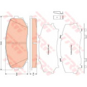 Колодки тормозные дисковые для MAZDA CX-7(ER), CX-9(TB), MPV(LY) <b>TRW GDB3471 / 24544</b>