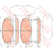 Колодки тормозные дисковые для ACURA TLX / HONDA ACCORD(CU) <b>TRW GDB3477 / 24766</b>