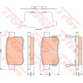 Колодки тормозные дисковые для HONDA ACCORD(CU) <b>TRW GDB3482 / 24435</b>