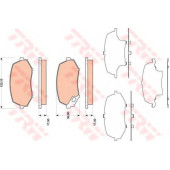 Колодки тормозные дисковые для MITSUBISHI CANTER(FB#,FE#,FG#) <b>TRW GDB3486 / 29249</b>