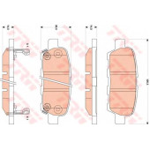 Колодки тормозные дисковые для INFINITI EX, G, M35, M45 / NISSAN CUBE, MURANO, PATHFINDER, QASHQAI, SUNNY, TEANA, TIIDA, VERSA, X-TRAIL / RENAULT KOLEOS <b>TRW GDB3507 / 23814</b>