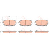 Колодки тормозные дисковые для KIA PICANTO(TA) <b>TRW GDB3535 / 25365</b>