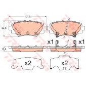 Колодки тормозные дисковые для MAZDA 3(BM) <b>TRW GDB3593 / 25878</b>