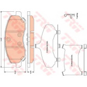 Колодки тормозные дисковые для CHRYSLER SEBRING(JS) / JEEP COMPASS(MK49), PATRIOT(MK74) / MITSUBISHI ASX(GA#W#), OUTLANDER(CW#W,GF#W,GG#W,ZJ) <b>TRW GDB4142 / 23584</b>