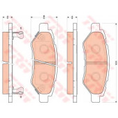 Колодки тормозные дисковые <b>TRW GDB4602 / 24546</b>