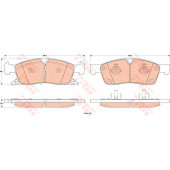 Колодки тормозные дисковые для JEEP GRAND CHEROKEE(WK,WK2) <b>TRW GDB4603 / 25190</b>