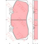 Колодки тормозные дисковые для MERCEDES O 408, T2/LN1, VARIO <b>TRW GDB5050 / 29835</b>