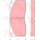 Колодки тормозные дисковые для FORD Cargo / VOLVO FL 4, FL 6, FLC <b>TRW GDB5056 / 29302</b>
